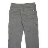DICKIES Cargo Style Workwear Mens Jeans Green Regular Straight W32 L30