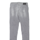 LEVI'S Low Rise Womens Jeans Grey Slim Skinny Stone Wash W25 L32