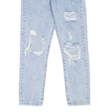Y2 Distressed Womens Jeans Blue Slim Tapered W25 L26