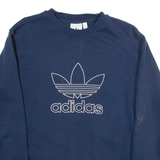ADIDAS Womens Sweatshirt Blue S