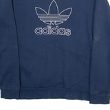 ADIDAS Womens Sweatshirt Blue S