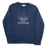 ADIDAS Womens Sweatshirt Blue S