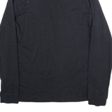 TOMMY HILFIGER Mens Sweatshirt Black 1/4 Zip L