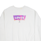 LEVI'S Womens Sweatshirt White 2XL