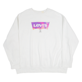LEVI'S Womens Sweatshirt White 2XL