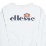 ELLESSE Womens Sweatshirt White UK 12
