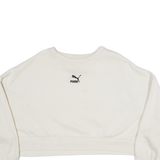 PUMA Cropped Womens Sweatshirt Beige M