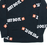NIKE Womens Sweatshirt Black S