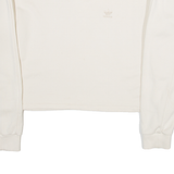 ADIDAS Womens Sweatshirt Beige UK 12