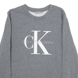 CALVIN KLEIN JEANS Womens Sweatshirt Grey M