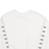 ADIDAS Womens Sweatshirt White UK 6