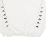 ADIDAS Womens Sweatshirt White UK 6