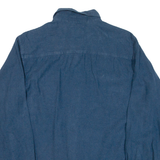 REDHEAD Mens Flannel Shirt Blue Long Sleeve M