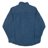 REDHEAD Mens Flannel Shirt Blue Long Sleeve M