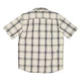 CARHARTT Relaxed Fit Mens Worker Shirt Beige Check M