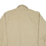 REDHEAD Mens Flannel Shirt Beige 90s Long Sleeve XL
