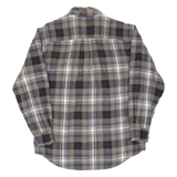 REDHEAD Mens Flannel Shirt Grey Check Long Sleeve M