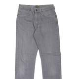 LEE Mens Jeans Grey Regular Straight W28 L30