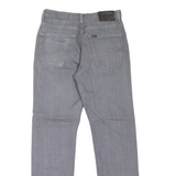 LEE Mens Jeans Grey Regular Straight W28 L30