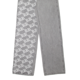 KARL KANI Womens Jeans Grey Loose Straight W26 L35