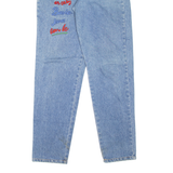 BASIC Womens Jeans Blue Regular Mom 90s W24 L32