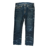 True Religion Contrast Stitch Jeans - 38W 31L Dark Wash Cotton