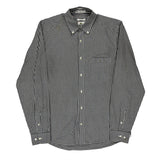 Lacoste Checked Shirt - Medium Black & White Cotton