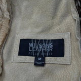 Wilsons Afghan Coat - Medium Beige Leather