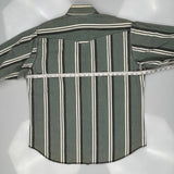 Wrangler Striped Shirt - 2XL Gray Cotton