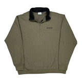 Columbia 1/4 Zip - XL Green Polyester