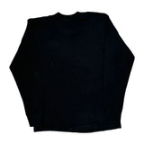 Fruit Of The Loom Single Stitch Long Sleeve T-Shirt - Large Black Cotton