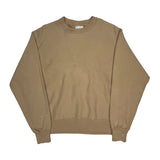 Reverse Weave Champion Sweatshirt - Large Beige Cotton