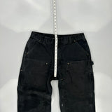 Carhartt Double Knee Carpenter Trousers - 34W 30L Black Cotton