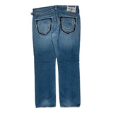 True Religion Contrast Stitch Jeans - 38W 31L Blue Denim