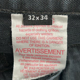 Dakota Grizzly Double Knee Carpenter Trousers - 30W 34L Black Cotton