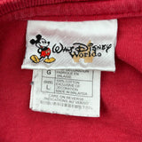 Disney Long Sleeve T-Shirt - Large Red Cotton