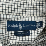 Ralph Lauren Checked Short Sleeve Shirt - 2XL Black Cotton