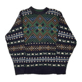 Made In USA Chaps Ralph Lauren Sweater - Large Multicoloured Cotton