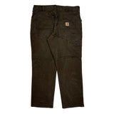 Carhartt Carpenter Pants - 34W 28L Brown Cotton