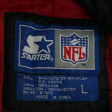 Falcons Starter Football Jacket - Large Black Polyester