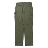 Carhartt Carpenter Trousers - 32W 34L Green Cotton