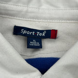 Cocalico Field Hockey Sport Tek Striped Rugby Shirt - XL Blue Cotton