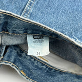 Age 14 Levis Cargo Denim Shorts - 26W 10L Blue Cotton