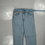 501 Levis Jeans - 30W 34L Light Wash Cotton