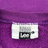 Made In USA Lee Sweatshirt - Large Purple Cotton