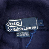 Polo By Ralph Lauren Rollneck - Large Navy Cotton