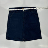 Carhartt Carpenter Shorts - 35W 10L Navy Cotton