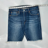 Levis Denim Shorts - 32W 9L Blue Cotton