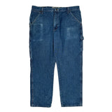 Wrangler Carpenter Pants - 38W 30L Blue Cotton