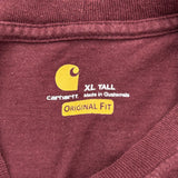 Carhartt T-Shirt - XL Burgundy Cotton